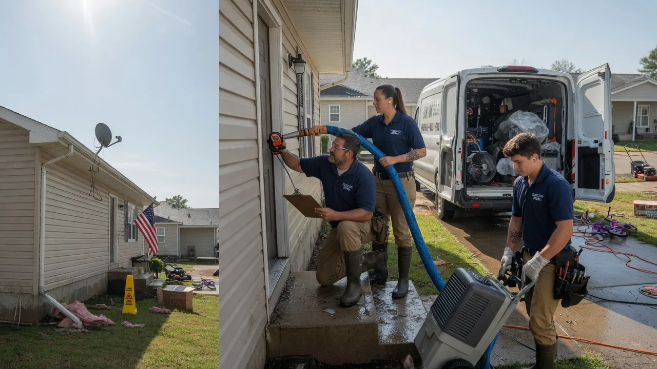 Ceiling Water Damage Restoration in Winfred, SD near me